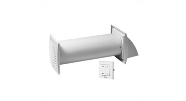 Decentralised MVHR unit Ø100 mm with switch