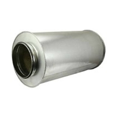 Round silencer diameter 125 mm - length 600 mm (50 mm insulation)