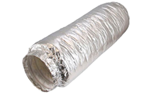 Flexible silencer non-woven with connection diameter 125 mm
