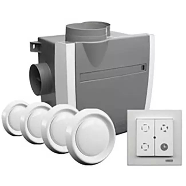 Vasco C400 Basic RF LE Package 400 m³/h + humidity sensor + RFT control + 4 valves