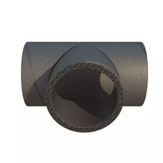 Ubbink Aerfoam 90 degree T-piece 160 mm