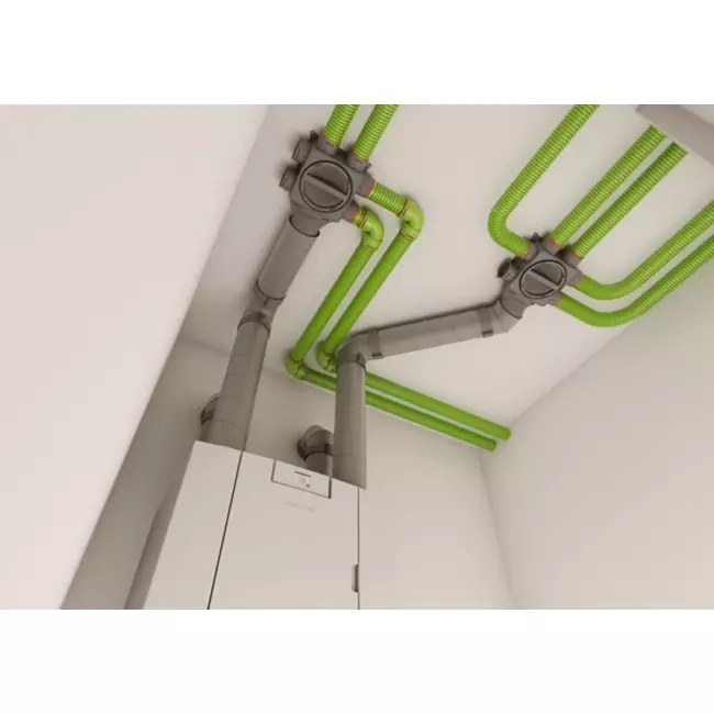 Ubbink Aerfoam 45 degree bend 160 mm