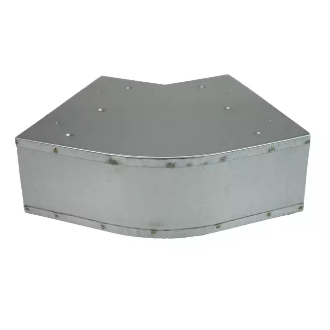 Bend 45 degrees 170x80 mm horizontal duct