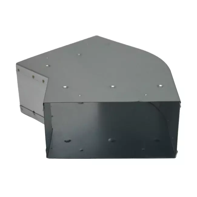 Bend 45 degrees 170x80 mm horizontal duct