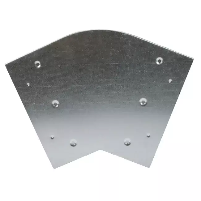 Bend 45 degrees 170x80 mm horizontal duct