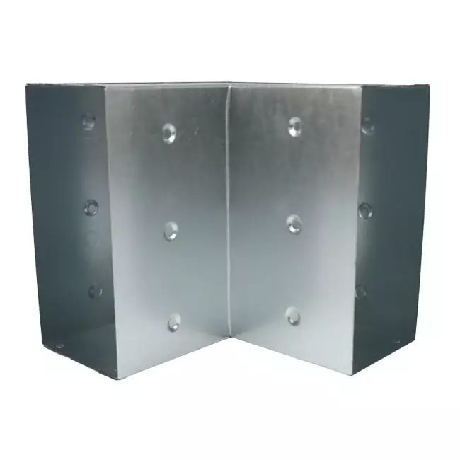Bend 90 degrees 170x80 mm vertical duct