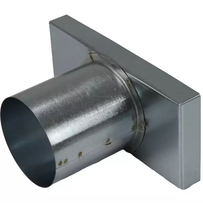 Lid 170x80 mm with connection diameter 80 mm for flue pipe
