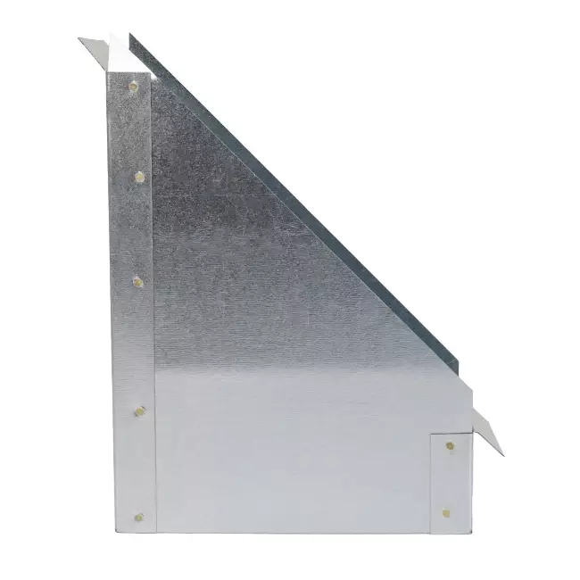 Side connection 170x80 mm 45 degrees for flue pipe