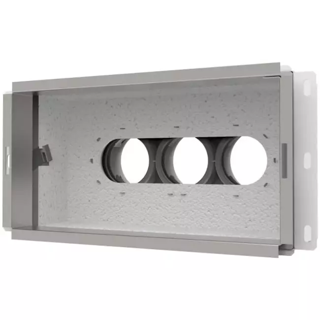 Vent-Axia Uniflexplus wall collector rear connection Insulated 3 x Ø69mm for flat duct 300 x 150mm