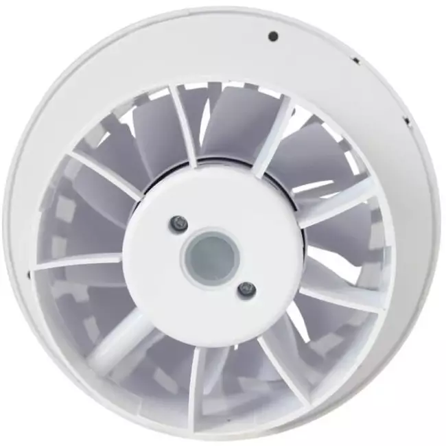 Bathroom extractor fan round white - humidity sensor and timer - Ø 120 mm - aRid 120 BB HS