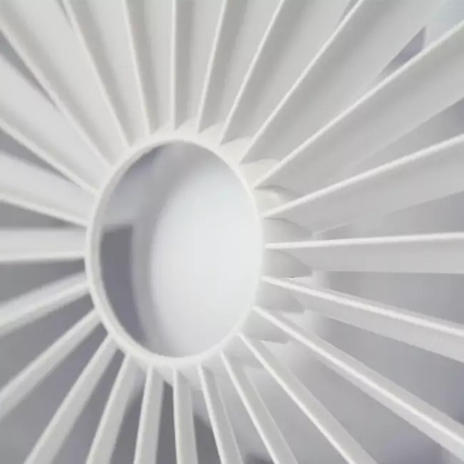 Bathroom extractor fan round white - humidity sensor and timer - Ø 120 mm - aRid 120 BB HS