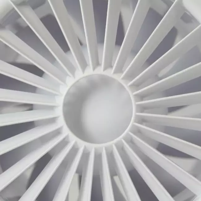 Bathroom extractor fan round white - humidity sensor and timer - Ø 120 mm - aRid 120 BB HS