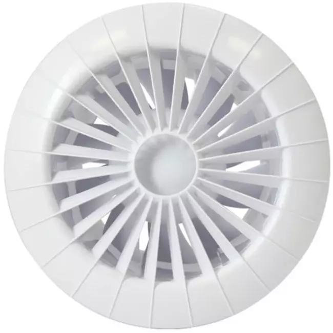 Bathroom extractor fan round white - humidity sensor and timer - Ø 120 mm - aRid 120 BB HS