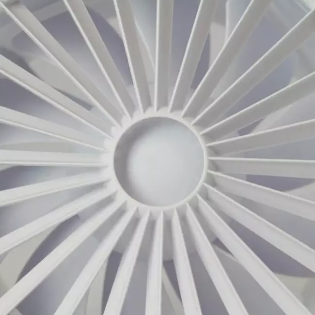 Bathroom extractor fan round white with timer - Ø 150 mm - aRid 150 BB TS