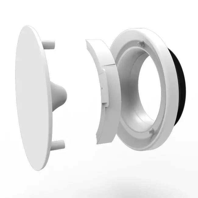 Vent-Axia Uniflexplus RV 100 mm adjustable supply and drain valve - white