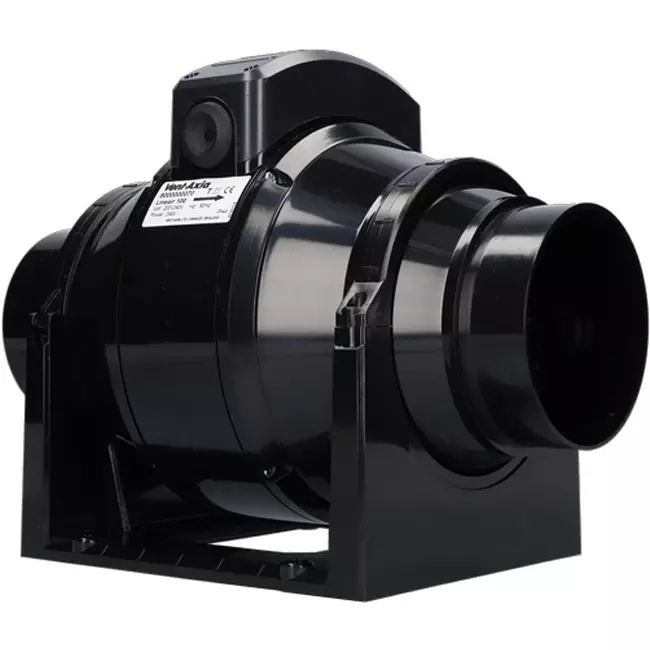 Vent-Axia tube fan 100mm mixed flow - Lineair 100