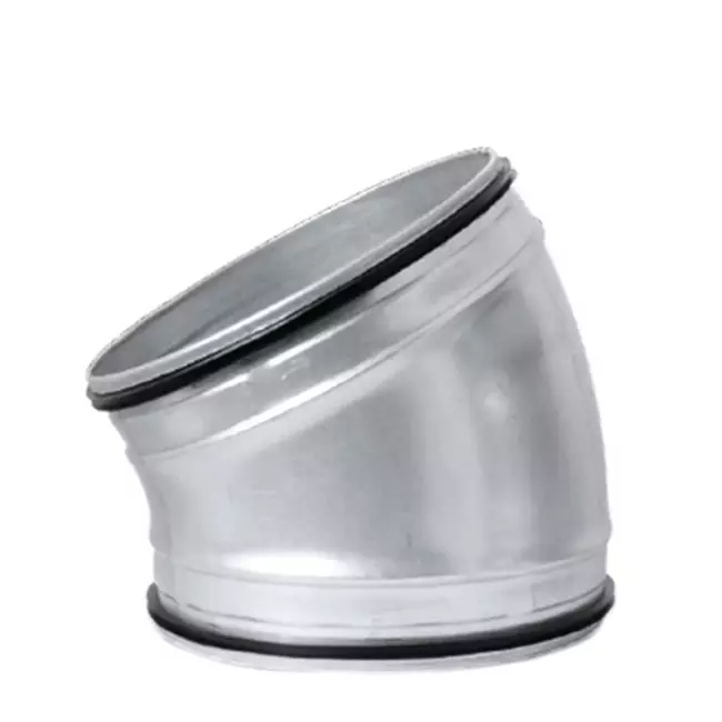 Round spiral bend 30° Ø 150mm for spiral duct