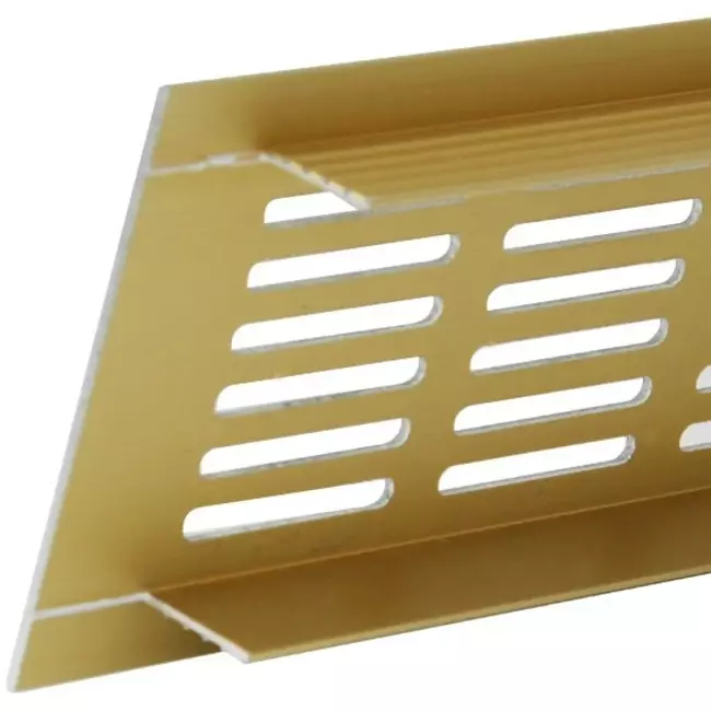 Skirting diffuser aluminium - gold L=500mm x H=100mm -RA1050G