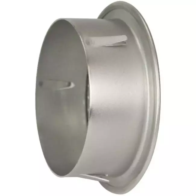 Metal round ventilation grille including mounting sleeve Ø 180 mm aluminium - DWRA180S