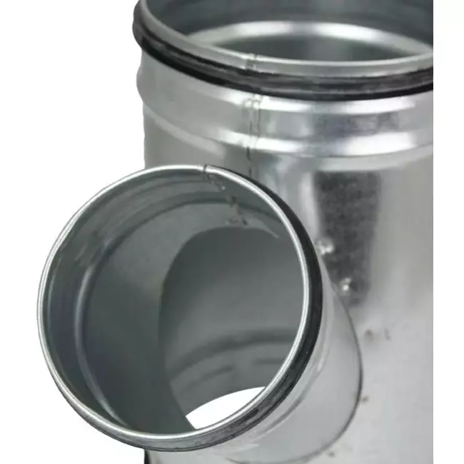T-piece Ø 80mm with spigot Ø 80mm for spiral duct (45°)