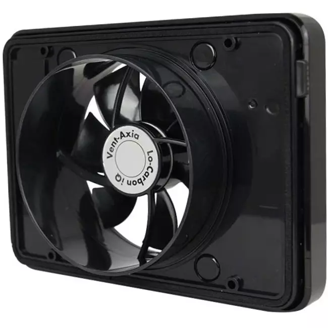 Vent-Axia Lo-Carbon iQ bathroom extractor fan Fresh Intellivent BLACK Ø100 - 125 mm