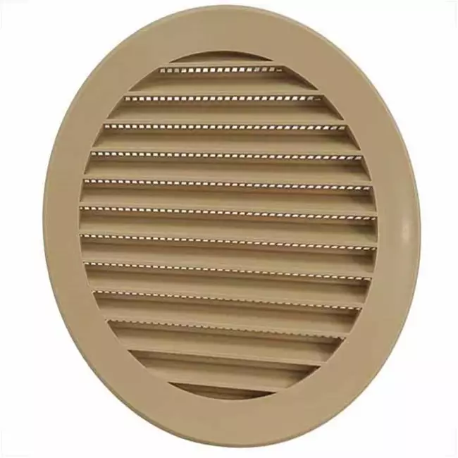 Vane grill diameter 100 mm beige - VR100Y