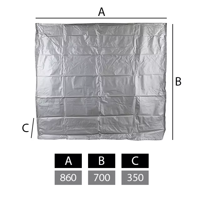Cover for outdoor units large 860 x 700 x 350 mm