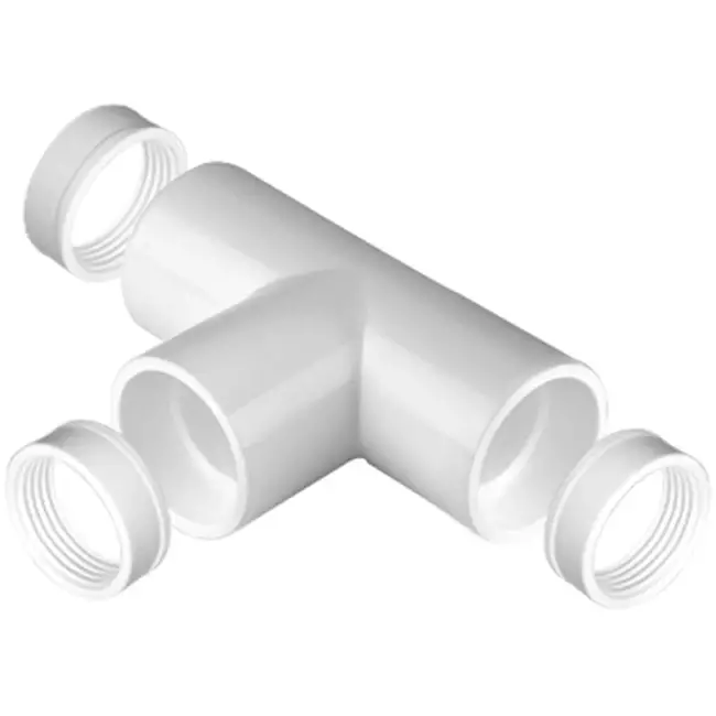 Plastic T-piece connection socket 20 Ømm