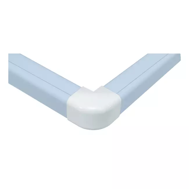 Climaplus air conditioning duct Angle outer bend 125 x 75mm RAL 9010 WHITE