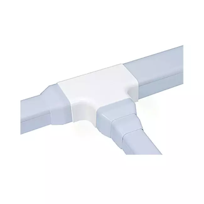 Climaplus air conditioning duct T-piece for mounting duct 125 x 75 mm RAL 9010 WHITE