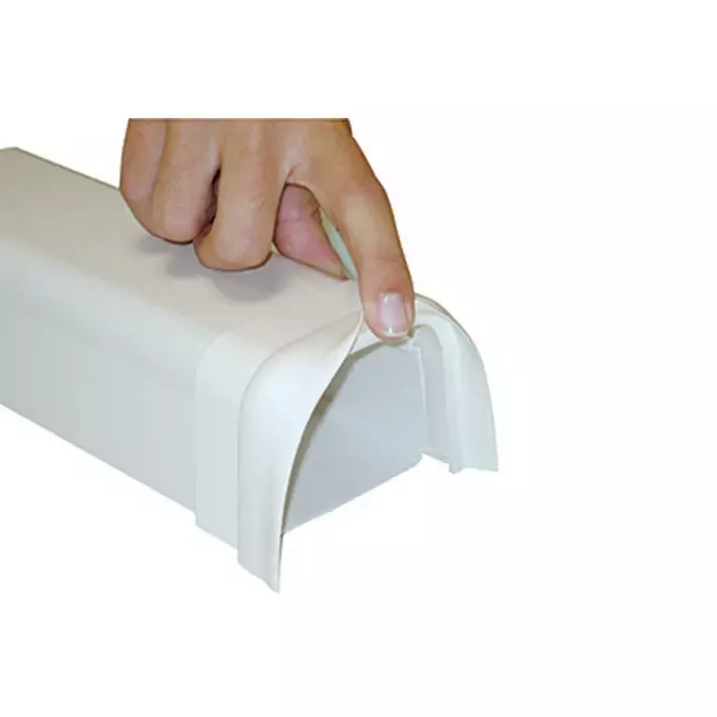 Climaplus air conditioning duct Soft connector 70x55mm RAL 9010 WHITE