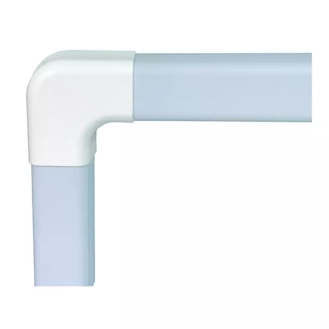 Climaplus air conditioning duct Flat Bend 90x65mm RAL 9010 WHITE