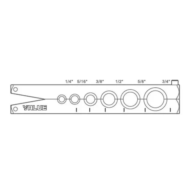 Value External flare set with pipe cutter