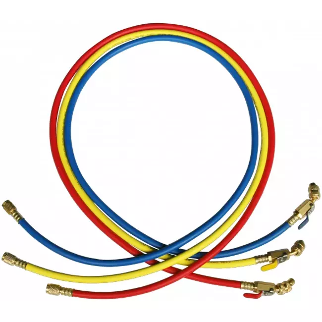 Hose set 1.5M R32 with shut-off valve