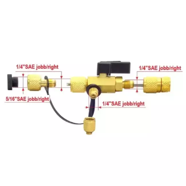Universal schrader puller for 5/16 and 1/4
