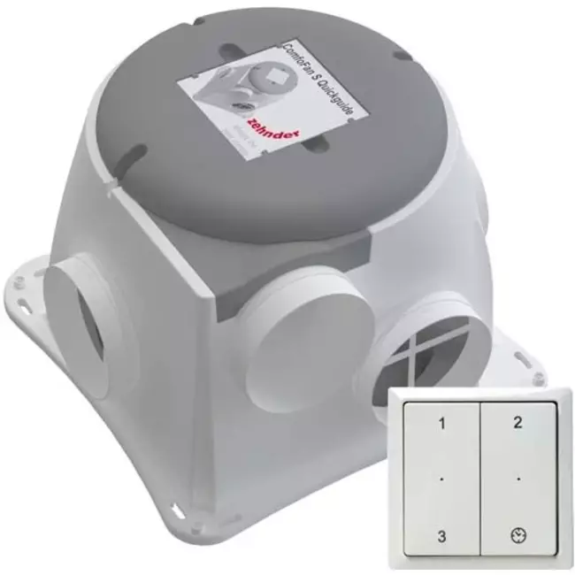 Zehnder ComfoFan Silent Package 460 m³/h + RFZ Control - Grounded Plug