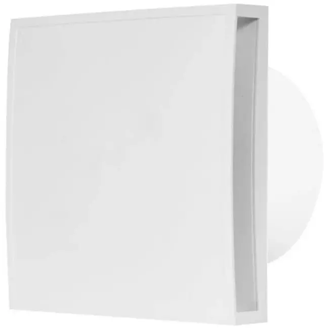 Bathroom extractor fan Ø 100 mm white with timer - Design EET100T