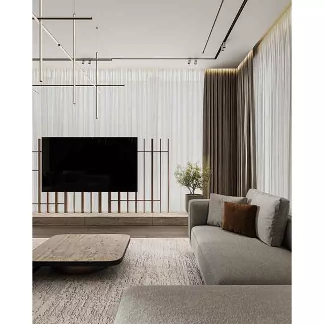 Ergovent plasterable frameless linear grille 1050 mm with 75 mm connection diameter - modular - 1 slot