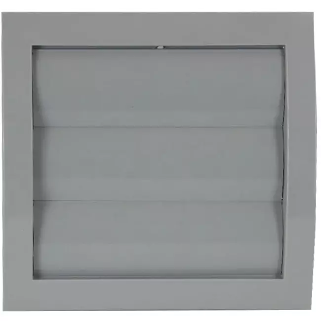 Gravity grille overpressure ventilation grille 150x150 diameter: 100 grey - ND10ZP