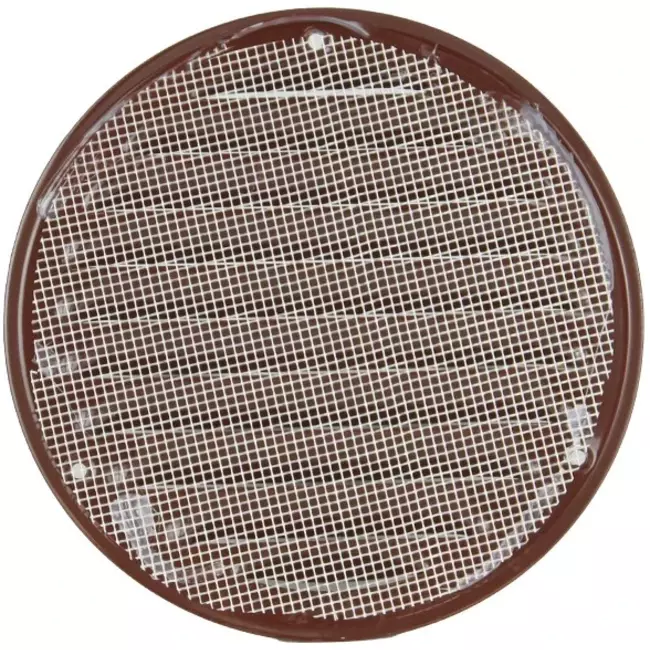 Metal ventilation grille round Ø125 mm brown - MR125B - RAL8016
