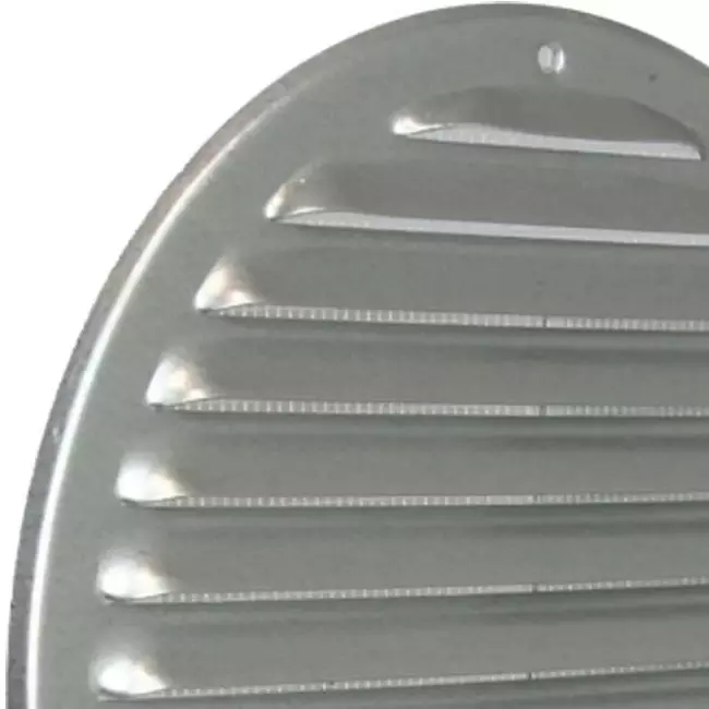 Metal ventilation grille round Ø 200mm zinc - MR200ZN