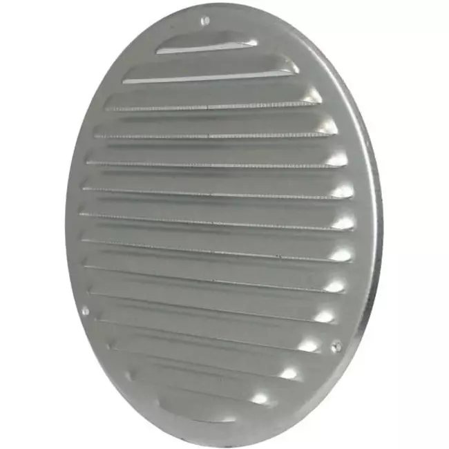 Metal ventilation grille round Ø 125mm zinc - MR125ZN