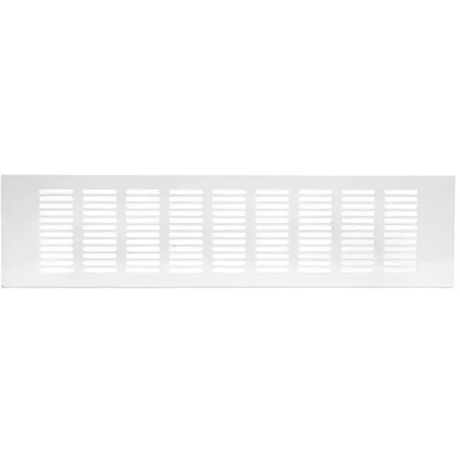 Skirting diffuser aluminium - white L=400mm x H=100mm -RA1040