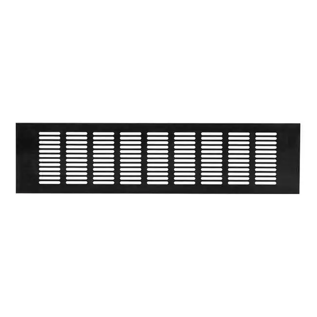 Skirting diffuser aluminium - black L=400mm x H=100mm -RA1040B
