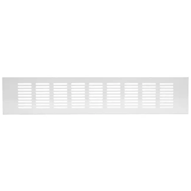 Skirting diffuser aluminium - white L=400mm x H=80mm -RA840