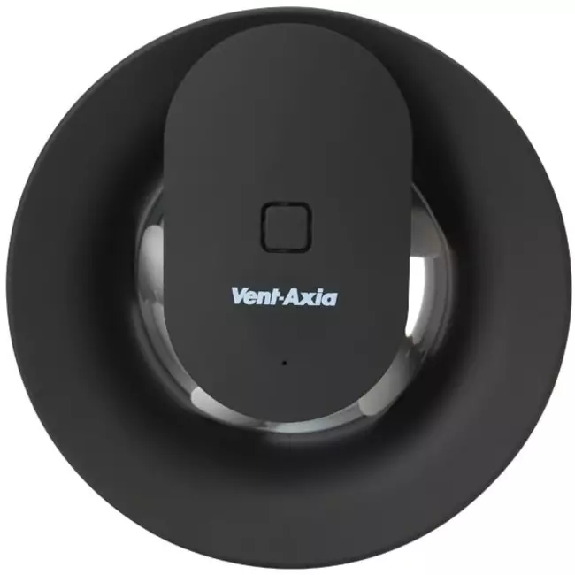 Svara Bathroom Fan with Timer, Humidity and Light Sensor, 100-125 mm (App-Controlled) BLACK