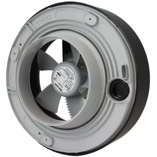 Svara Bathroom Fan with Timer, Humidity and Light Sensor, 100-125 mm (App-Controlled) BLACK