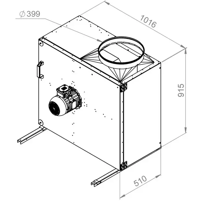 Box fan flue gas F400 - MPS 500 D4 F4 30