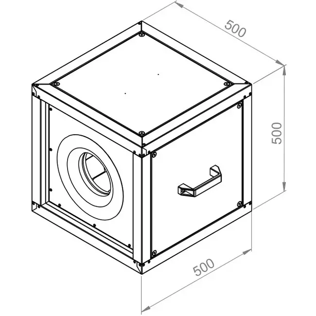 Box fan motor outside airflow - MPC 250 EC T30