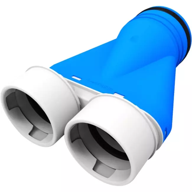 UniflexPlus Ventilation Valve Manifold 2x Ø90mm with spigot Ø125mm